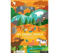 Petit Collage PTC123 Sticker Activity Set-My Animal World, Multi Coloured