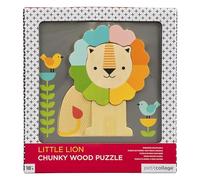 Petit Collage PTC317 Chunky Wooden Tray Lion Puzzle, Multi