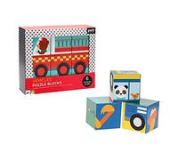 Petit Collage Puzzle Blocks Vehicles