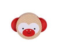 Petit Collage: Shake and Play - Wooden Tamourine | 2-Sided Monkey Design | Made with FSC Wood| Great for Ages 18 Months+