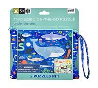 Petit Collage Under the Sea Two-sided On-the-Go Puzzle, 100