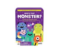 Petit Collage: Who’s That Monster? Magnetic Travel Game - On-the-Go Tin Game for Kids Ages 4+ - Portable Screen-Free Playset with 25+ Magnetic Pieces & 2 Game Boards - Perfect Halloween Activity