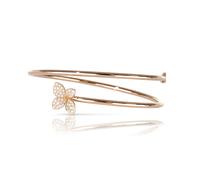 Petit Garden Bracelet In 18ct Rose Gold With White Diamonds - Size Medium