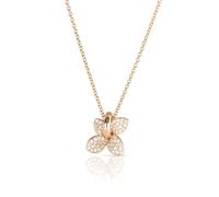 Petit Garden Necklace In 18ct Rose Gold With White Diamonds
