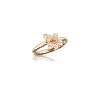 Petit Garden Ring In 18ct Rose Gold With White & Champagne Diamonds - Ring Size N