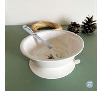 PETIT JOUR - SUCTION BOWL WITH ERNEST & CELESTINE SPOON - MELAMINE - 6M+ - 160 ml.