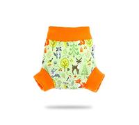 Petit Lulu Pull Up Cloth Nappy Cover | Size XXL | Washable Diaper Wrap | Reusable Cloth Nappies | Made in Europe (Forest Animals)
