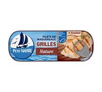 PETIT NAVIRE - Natural Grilled Mackerel Nets No Added Aroma 110 g - Pack of 4
