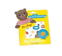 Mes autocollants Petit Ours Brun - La plage