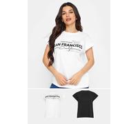 Petite 2 Pack T-Shirts PixieGirl White 10
