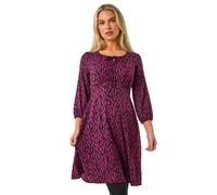 Petite Abstract Tie Front Stretch Jersey Roman Purple 8