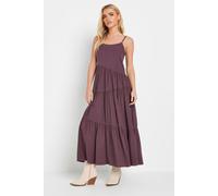 Petite Acid Wash Asymmetric Dress PixieGirl Burgundy 12