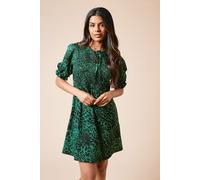 Petite Animal Shirred Front Jersey Mini Dress Dorothy Perkins Animal 8