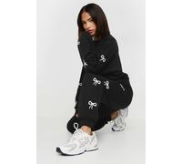 Petite Bow Detail Cuffed Joggers PixieGirl Black 14