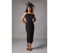 Petite Bow Detail Strappy Pencil Dress Coast Black 4