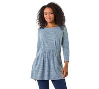 Petite Brushed Knit Pocket Detail Top Roman Blue 14