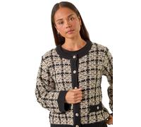 Petite Buttoned Knit Cardigan Roman Black 18