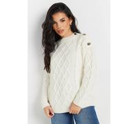 Petite Cable Knit Jumper PixieGirl Ivory 10-12