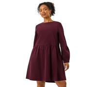 Petite Cord Cotton Mini Dress Roman Wine 12