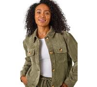 Petite Corduroy Button Jacket Roman Khaki 16