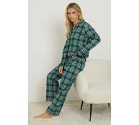 Petite Cotton Check Pyjama Set PixieGirl Green 6-8