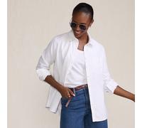 Petite Cotton Oxford Shirt lands end White 10-12