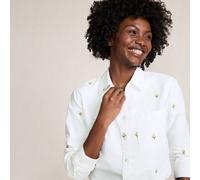 Petite Cotton Oxford Shirt lands end White 14-16