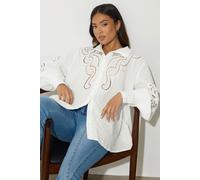Petite Crochet Shirt PixieGirl White 14