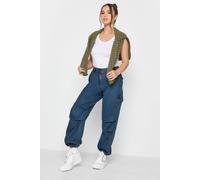 Petite Denim Parachute Trousers PixieGirl Blue 14S