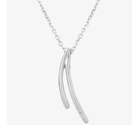 Petite Diamonds Silver V-Link Pendant P3291C(T)