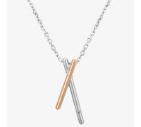 Petite Diamonds Two-Tone Fingers Crossed Pendant P3263CRG0.5(T)