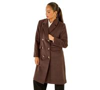 Petite Double Breasted Coat Roman Chocolate 16