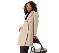 Petite Double Breasted Tailored Coat Roman Camel 16