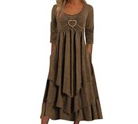 Petite Dresses for Women Blue Dress Sequin Sparkle Beach wear Womens Dresses Casual t Shirt Bell Sleeve Crew Neck Tiered lace Trim Polka dot Dress Long White for Women