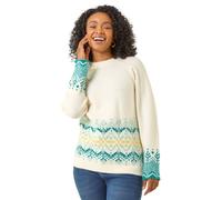 Petite Fairisle Knit Jumper Roman Ivory 14