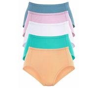 Petite Fleur 5 Pack of Full Briefs Apricot