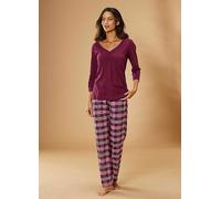 Petite Fleur Check Pyjamas Bordeaux Check