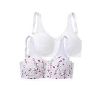 Petite Fleur Pack of 2 Non-Wired Full Cup Bras