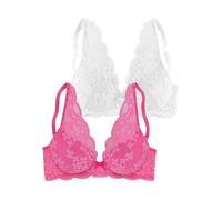 Petite Fleur Pack of 2 Push-Up Bras Pink