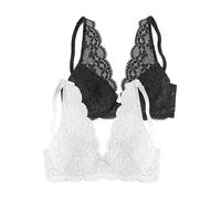 Petite Fleur Pack of 2 Push-Up Bras White