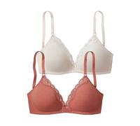 Petite Fleur Pack of 2 Soft Bras Powder