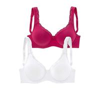 Petite Fleur Pack of 2 Underwired Bras Black