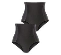 Petite Fleur Pack of 2 Waist Shaper Briefs 2 X Black