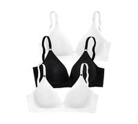 Petite Fleur Pack of 3 Bralettes Natural