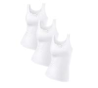 Petite Fleur Pack of 3 Lace Vests Blue