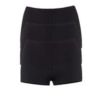 Petite Fleur Pack of 3 Stretchy Shorts 3 X Black