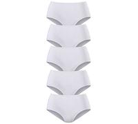 Petite Fleur Pack of 5 High Waist Briefs 5 X White