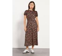 Petite Floral Tea Dress PixieGirl Orange 10