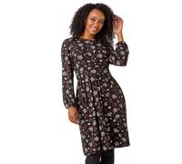 Petite Floral Twist Detail Short Dress Roman Purple 18