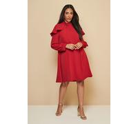 Petite Frill Cape High Neck Wallis Raspberry 20